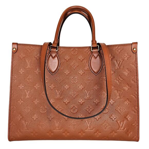 Louis Vuitton Empreinte Monogram Onthego MM Cognac Tote - Picture 1 of 12
